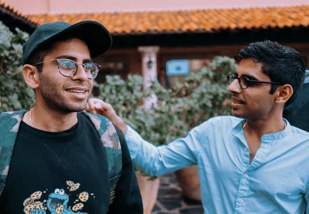 Picture of two men in a relaxed setting